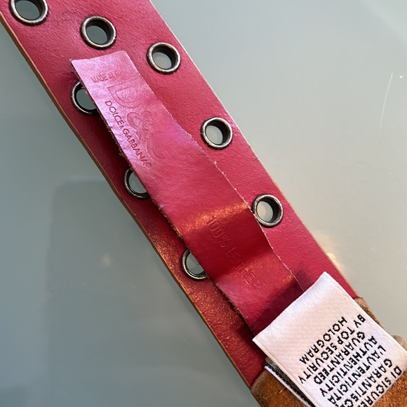 Woman’s belt, dolce $ Gabbana belt size 95 Brown vintage - Picture 2 of 5